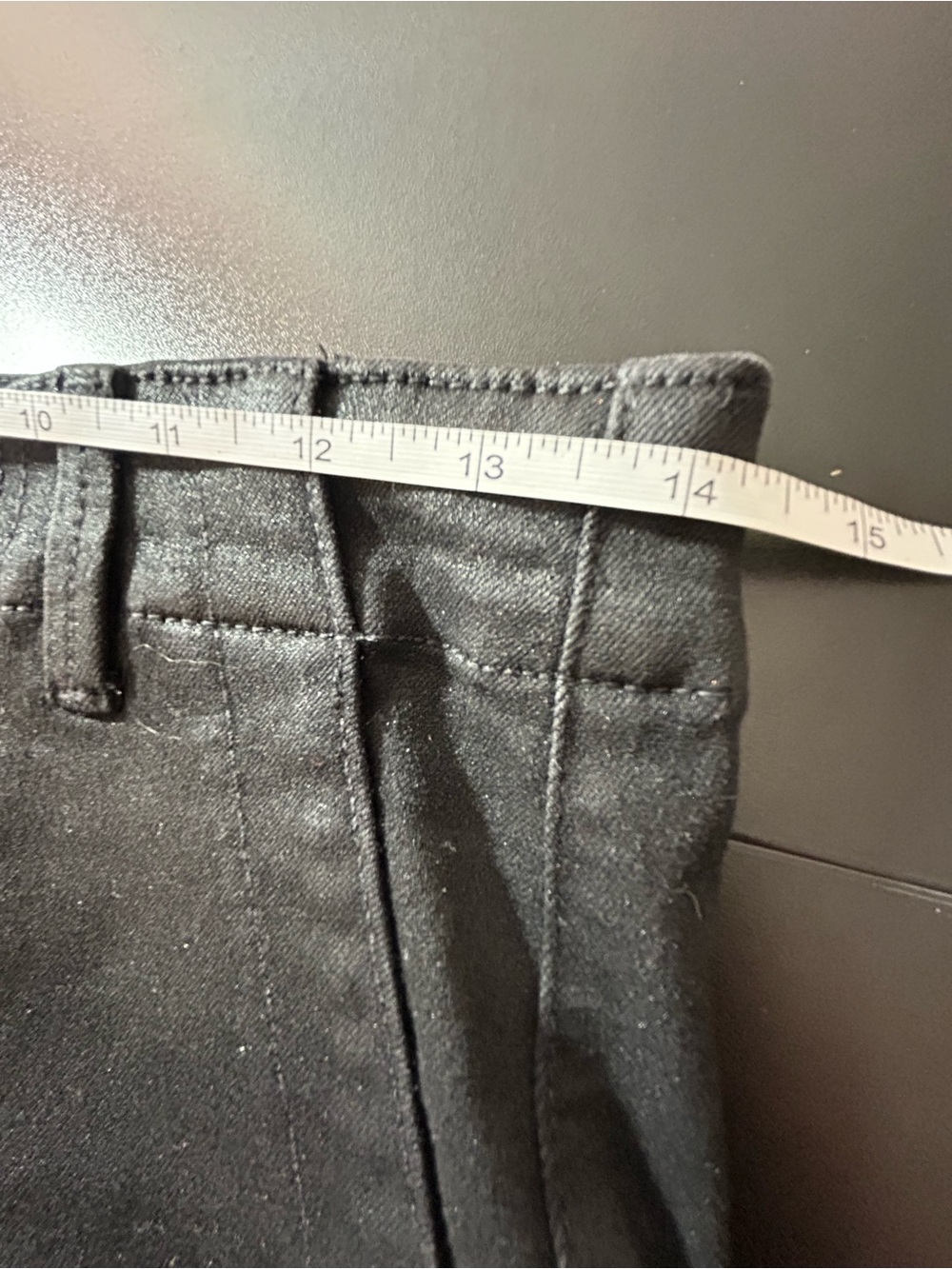 Paige Mayslie Jogger Black Coated Jeans Denim Utility Zip Ankle Pants Size 26 - Picture 8 of 8